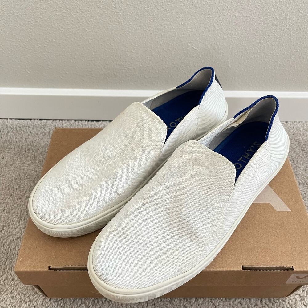 Rothy's Bright White The Original Slip On Sneaker (Size 9.5)